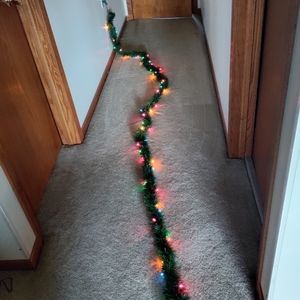 Lighted Christmas Garland